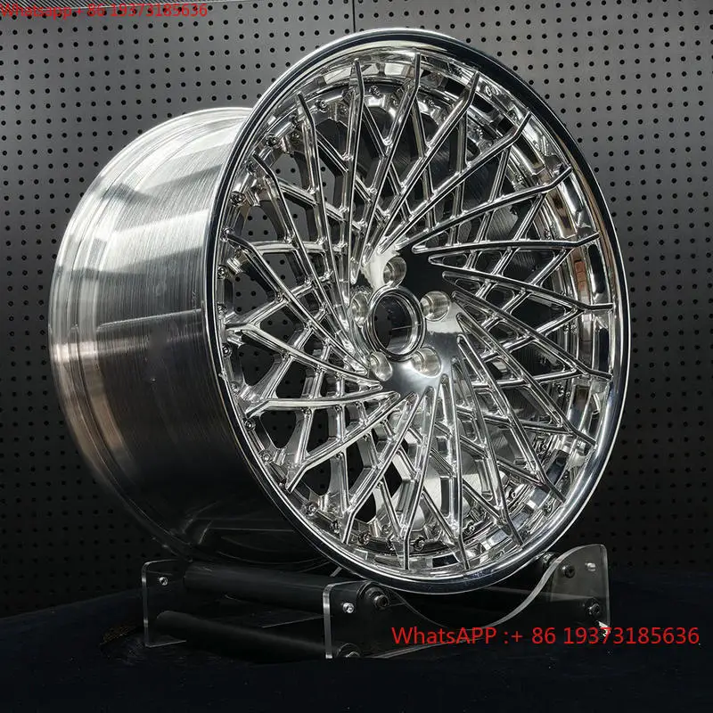 LZT-1177 Custom Forged Aluminum Alloy 2-piece Design 5x112 5x120 Polish Finish 18 19 20-Inch Wheels for M2 M3 M4 M5 G80 G82 G90