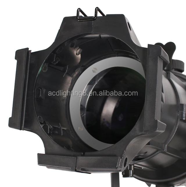 Lente de 26 graus de alta definição AC-LED E200W Led 4 em 1 Rgbww Led Fresnel Perfil Spot Ellipsoidal Lekos Light com TV Show Theater