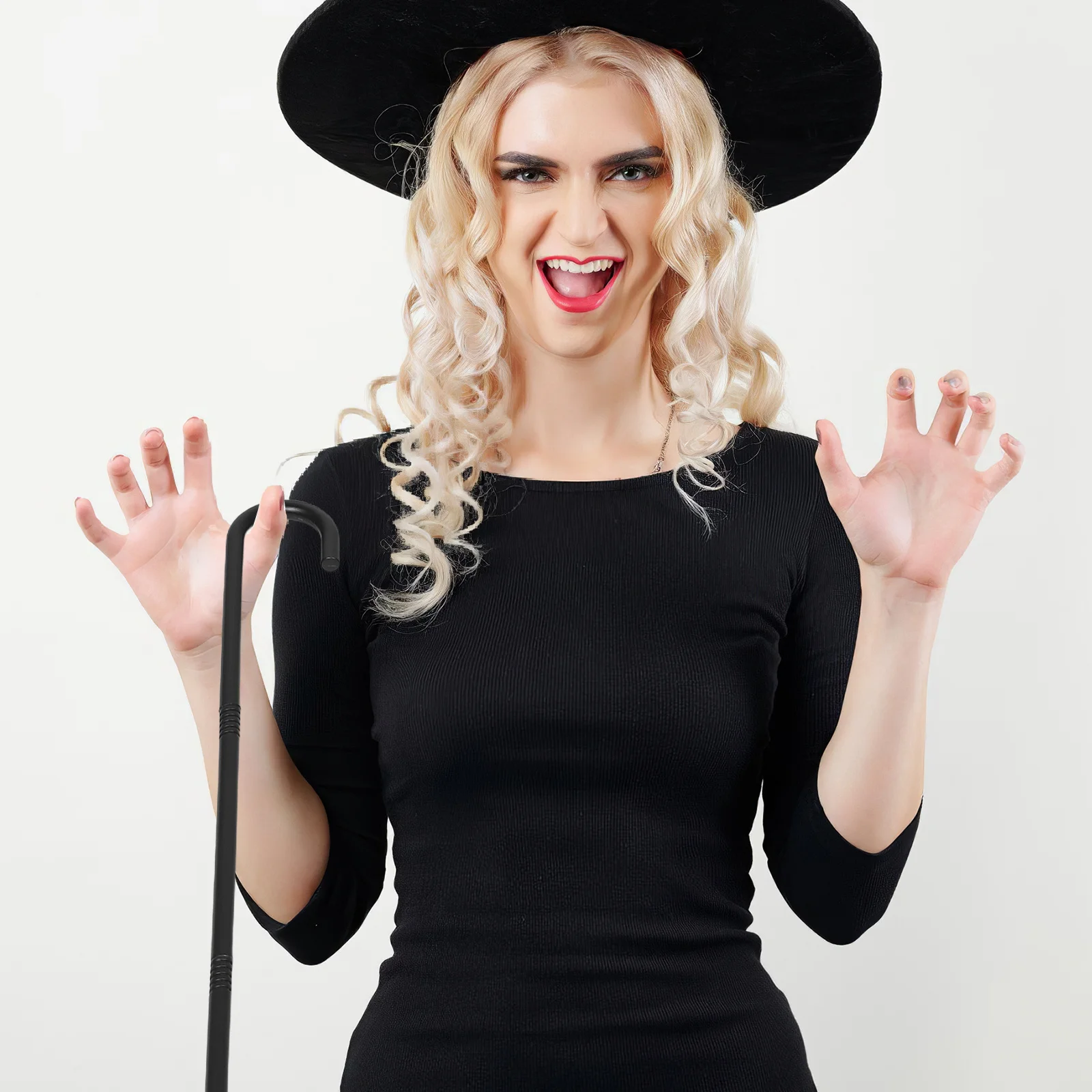 

2pcs Cane For : Lightweight Plastic Theatrical Dance Prop Costume Accessory Fake Walking Stick Stage Party Cosplay