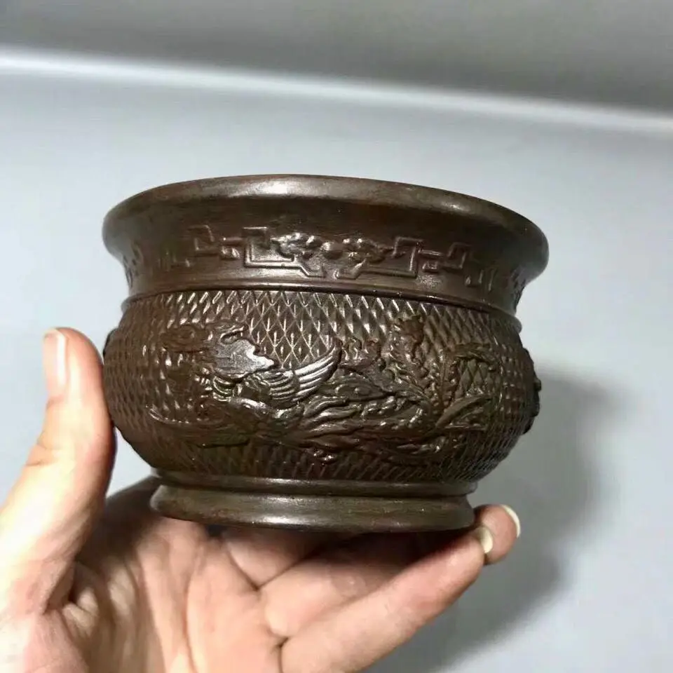 

Dragon and phoenix auspicious zen Incense Burner Statue for Tea Home Decor Ornaments