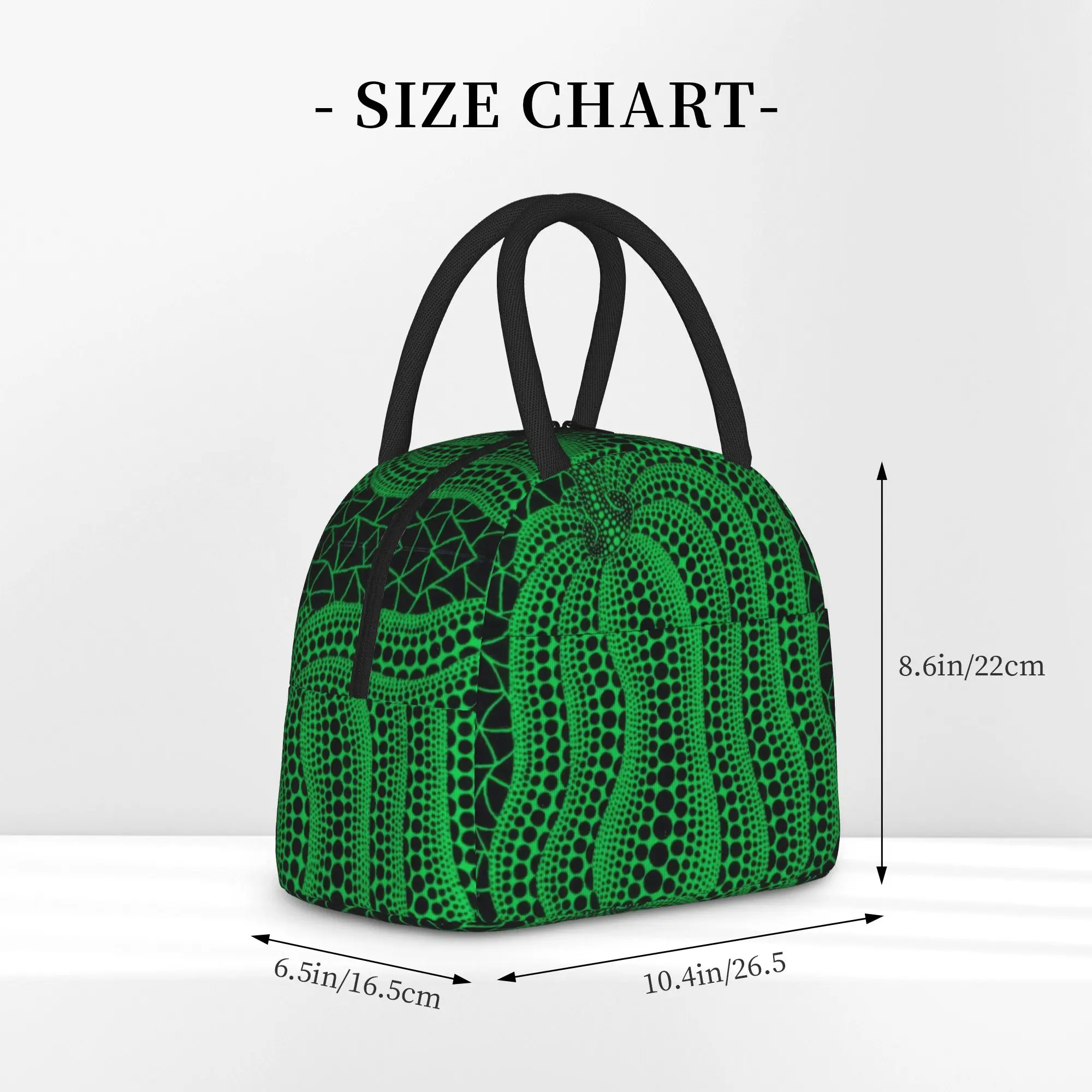 Pumpkin Yayoi K-Kusama  Insulated Lunch Bag Thermal Bag Lunch Container  Leakproof Tote Lunch Box Food Handbags School  Outdoor