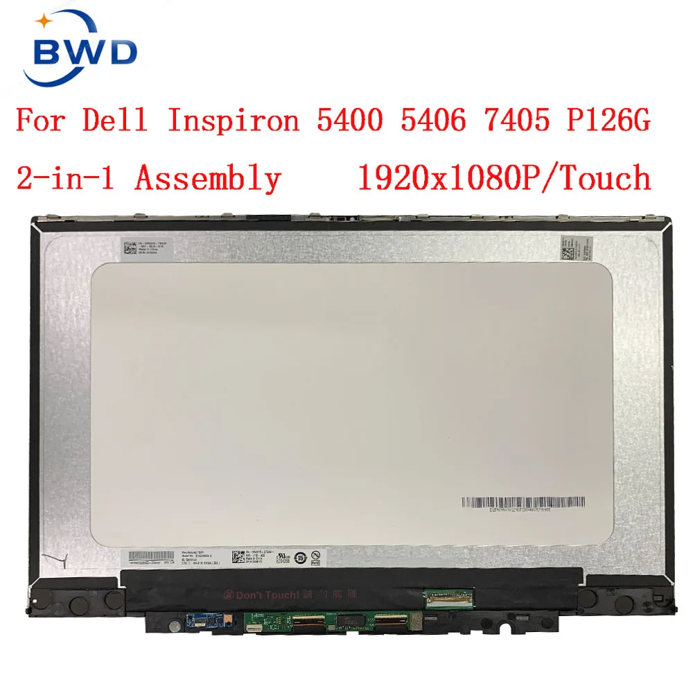 0H88H9 ZBJZ03 14 "FHD do Dell Inspiron 5400 5406 7405 2-in-1 P126G P126G001 ekran dotykowy LCD Digitizer wymiana zespołu