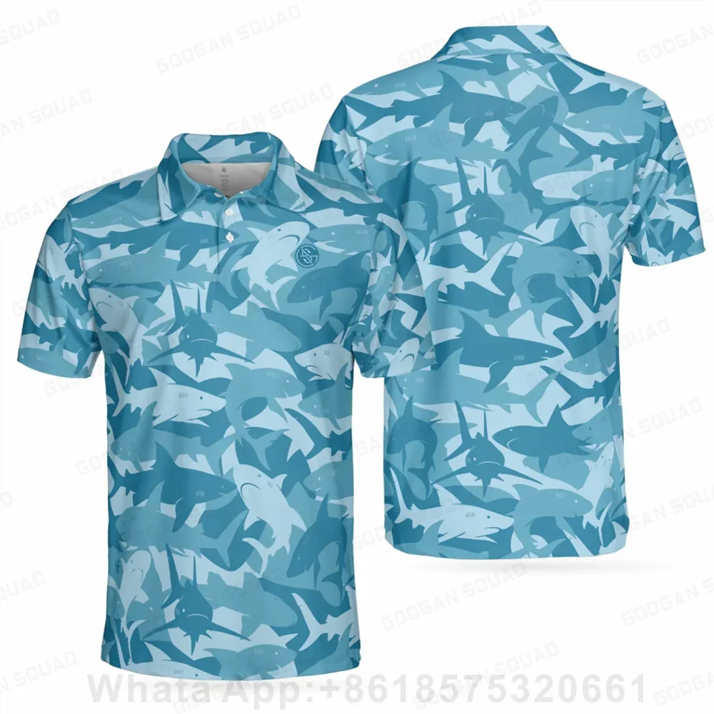 Men's Outdoor Polo Shirt Plus Size Short Sleeve Polo T-Shirt Fishing Golf Clothing Quick Dry Casual Fashion Volleyball Tops