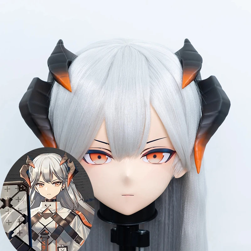 

(MEO322) Customize Handmade Full Head Lockable Crossdress Male to Female Japanese Cartoon Anime Game Character Kigurumi Mask