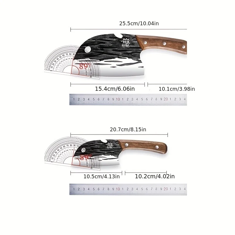 PLYS-Premium Forged Kitchen Knife Set - Perfect for Chefs, Fish, Meat, Fruit & Vegetable Cutting!