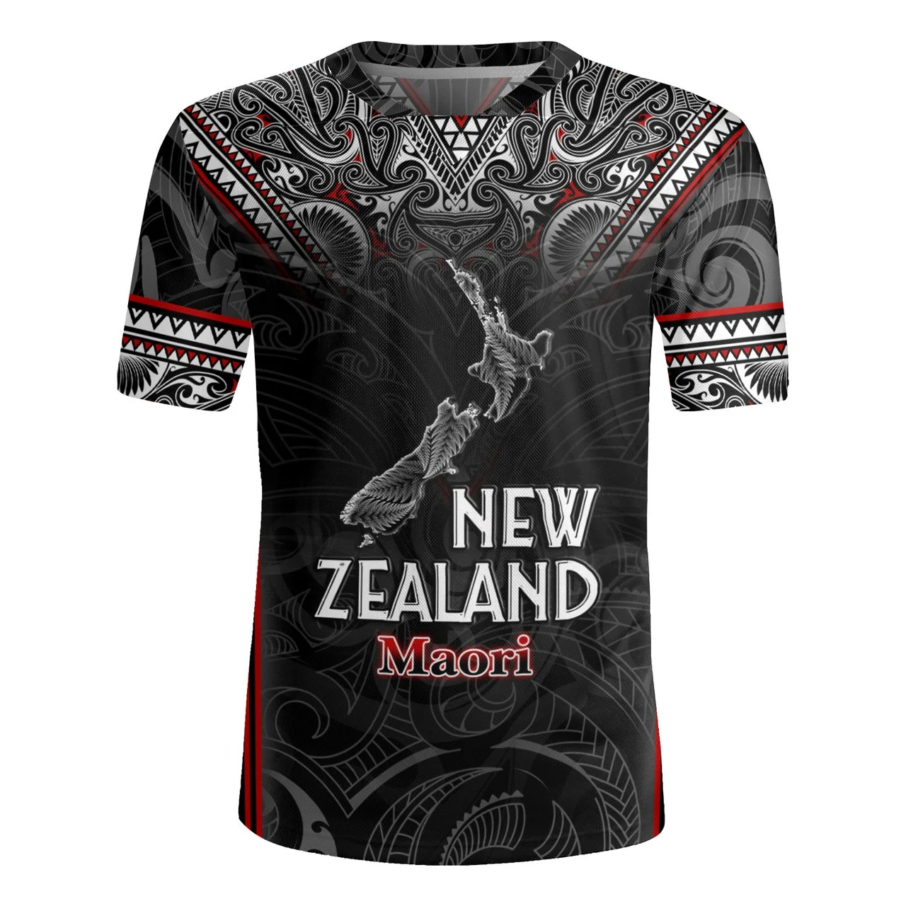 3D New Zealand Rugby-Jersey Silver Fern Flag Styles Printing V Neck T Shirt NZ AOTEAROA V-Neck T-Shirts Men Cool Short Sleeves