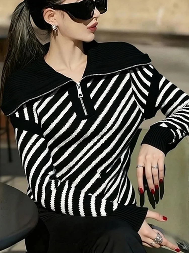 Ele Bla – tricot à rayures, haut de luxe pour femmes, Unique, beau, tendance, nouvelle collection printemps 2026