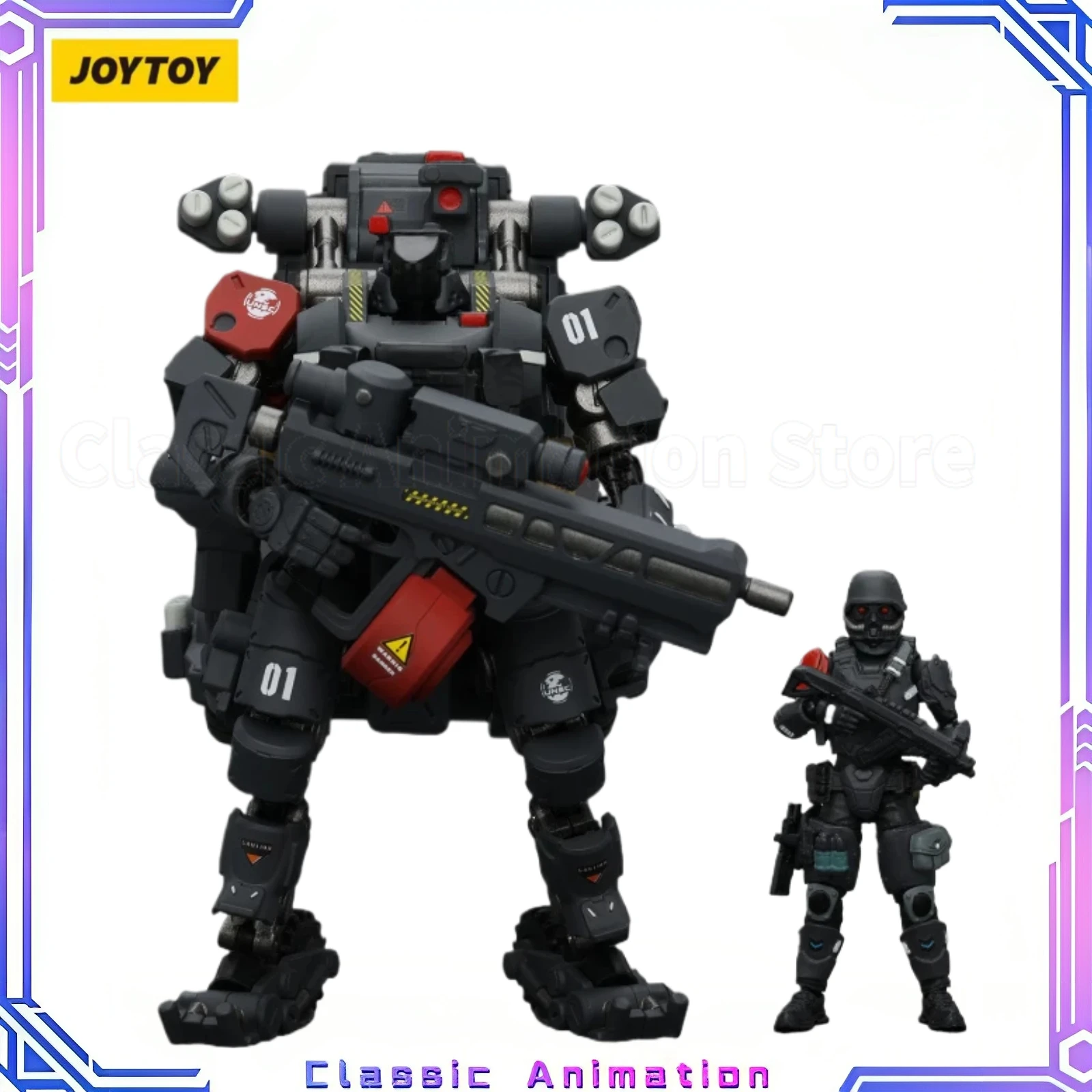 

【Оригинал】JOYTOY Fear XS-01 Night Raid Type-Pilot and Fear XS-01 Night Raid Type Mecha-Complete 1/18 Фигурка Модель игрушки