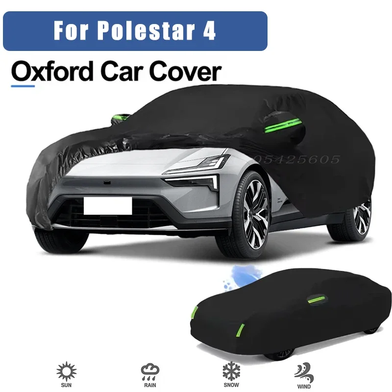 For Polestar 4 Oxford Cloth Full Car Cover Outdoor Waterproof Dustproof Anti UV Sun Snow Protection Exterior Accessories