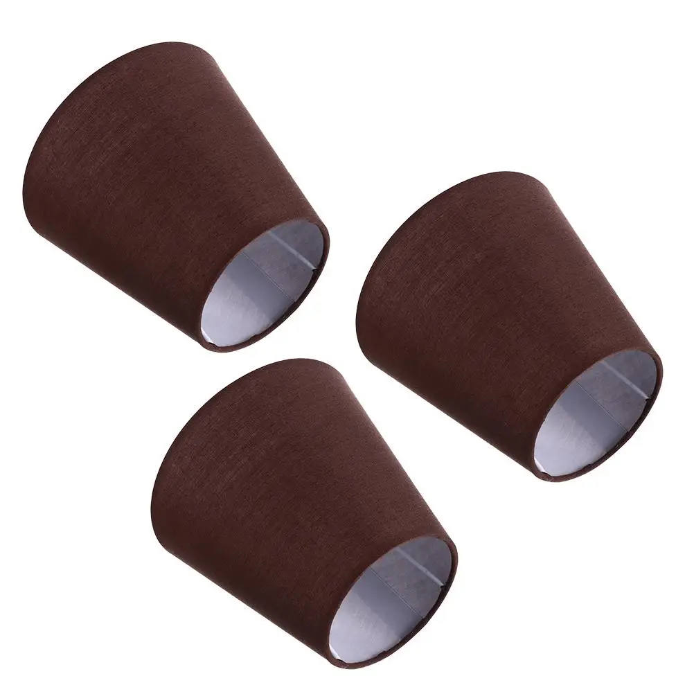

3Pcs Cloth Lampshade Table Lamp Cover Fabric Household Dust Protection Warm Decorative Bedroom Living Room Practical Durability