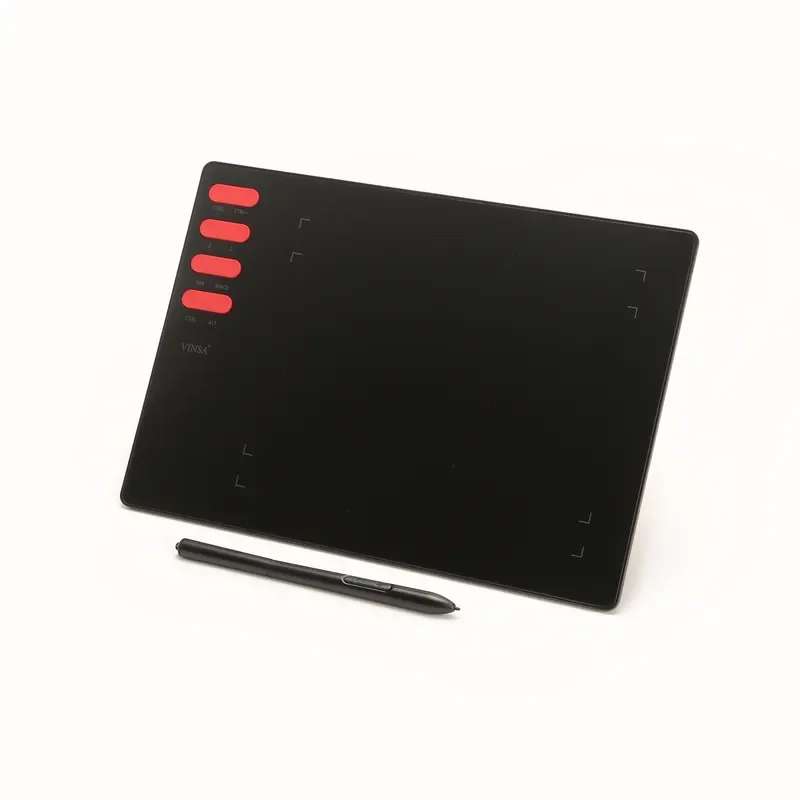 BOLRZO Vinsa T505 Graphics Tablet Android Support 8192 Pressure Levels Battery Free Pen Drawing Education Board