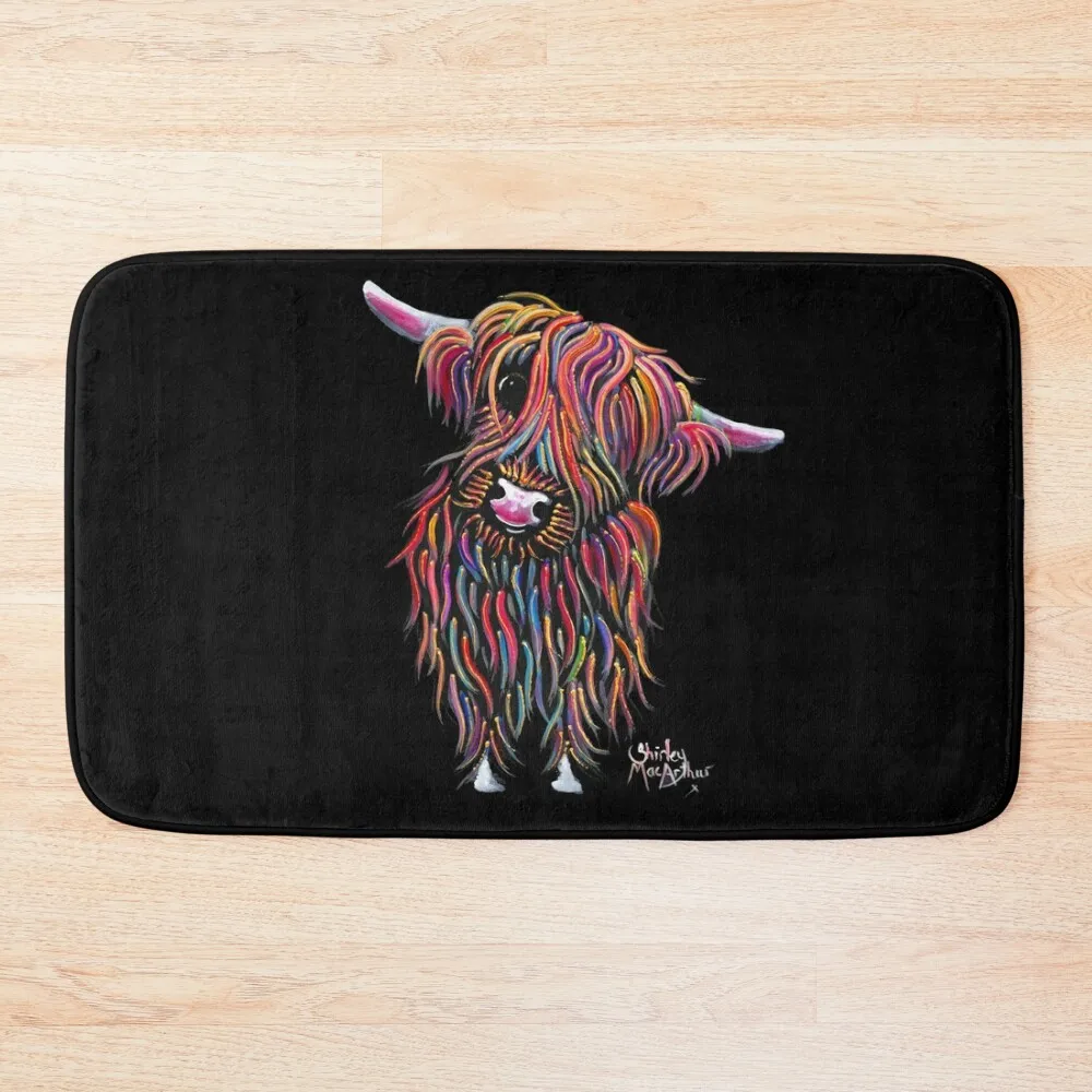 

Scottish Highland Cow ' BoLLY ' by Shirley MacArthur Bath Mat Things For Bathroom Kitchen Rug Wc House Interior Entrance Mat