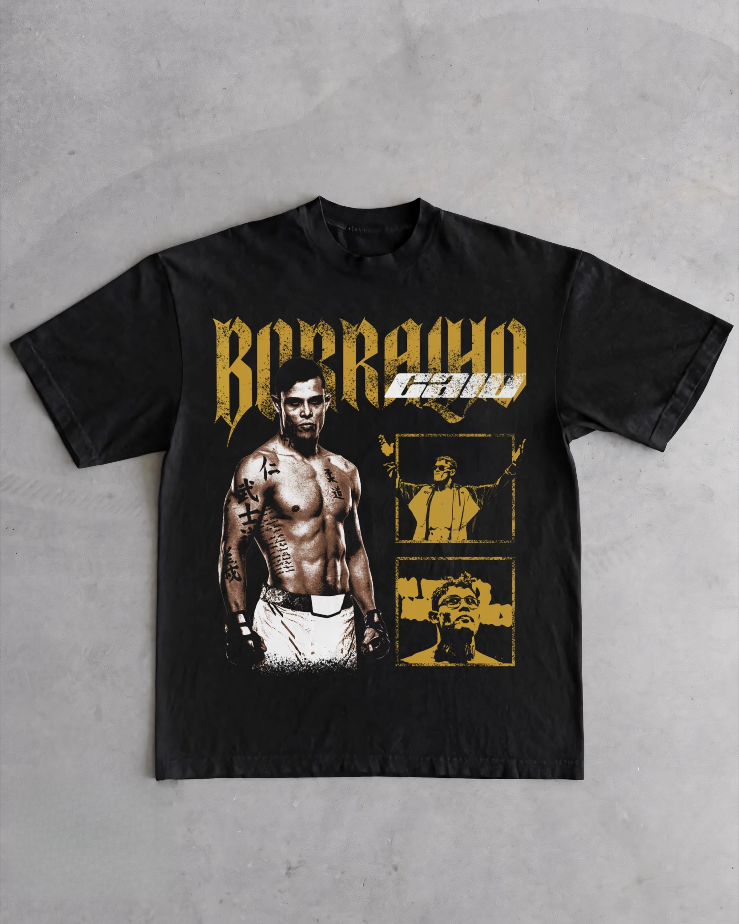 

Лето 2026, UFC Caio Borralho, боевая футболка с рисунком, женская спортивная хлопковая свободная рубашка с короткими рукавами для отдыха и фитнеса, унисекс