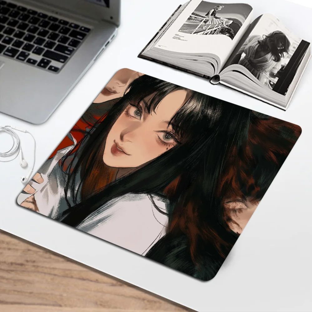 Anime Tomie Junji Ito Mousepad Anti-Slip Gaming Mouse Pad Gamer Desk Mat Keyboard Pad Decoration Mause Pad Office Desk