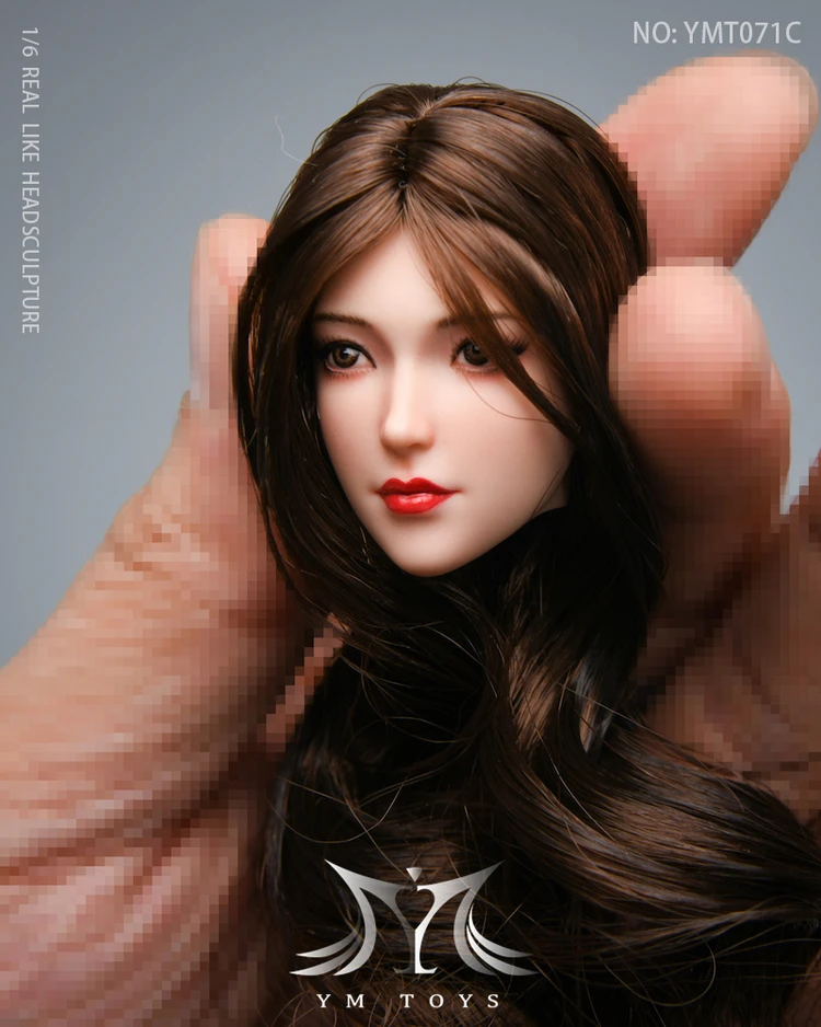 In Stock YMT071 1/6 Girl Head Carving Lei Lei Suitable for PH/TBL Coated Female Body