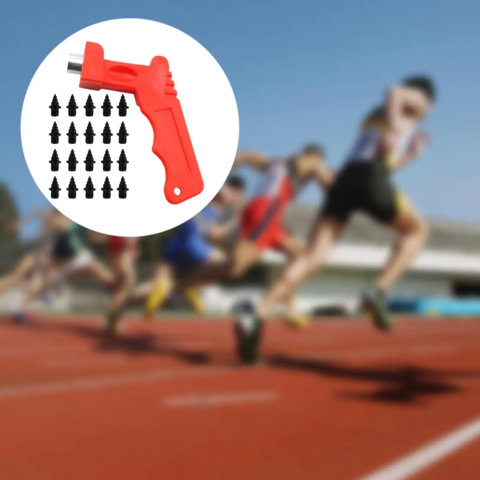 20 قطعة مسامير أحذية المسار استبدال مسامير المسار متعددة الاستخدامات للمنافسة في منتصف إلى لمسافات طويلة الجري الرياضة القفز الثلاثي