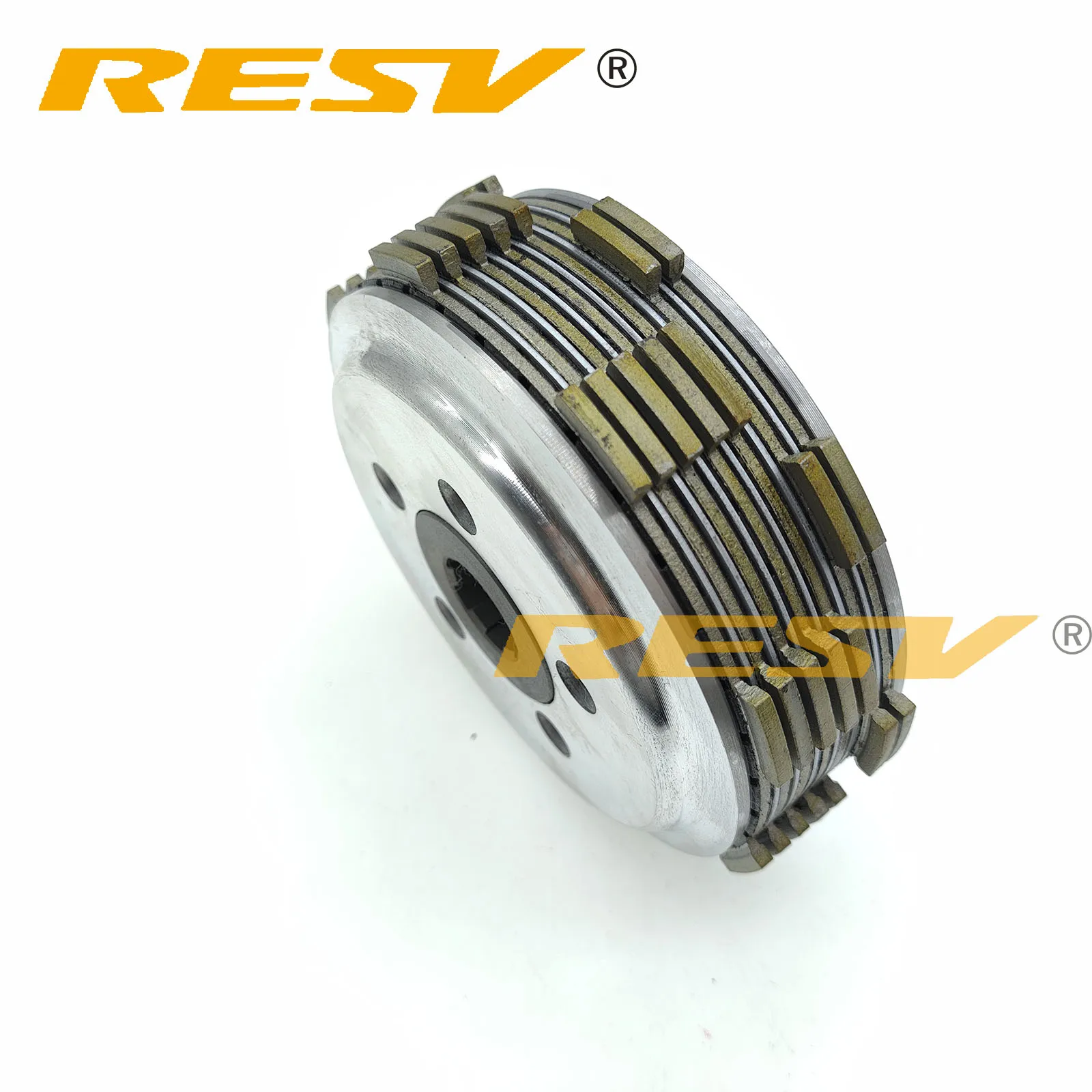 RESV Clutch Plate Assembly for CG300 Zongshen NB300 CG NB 300 Engine 5 Column Reinforced 7pcs Friction Disc Clutch Plate