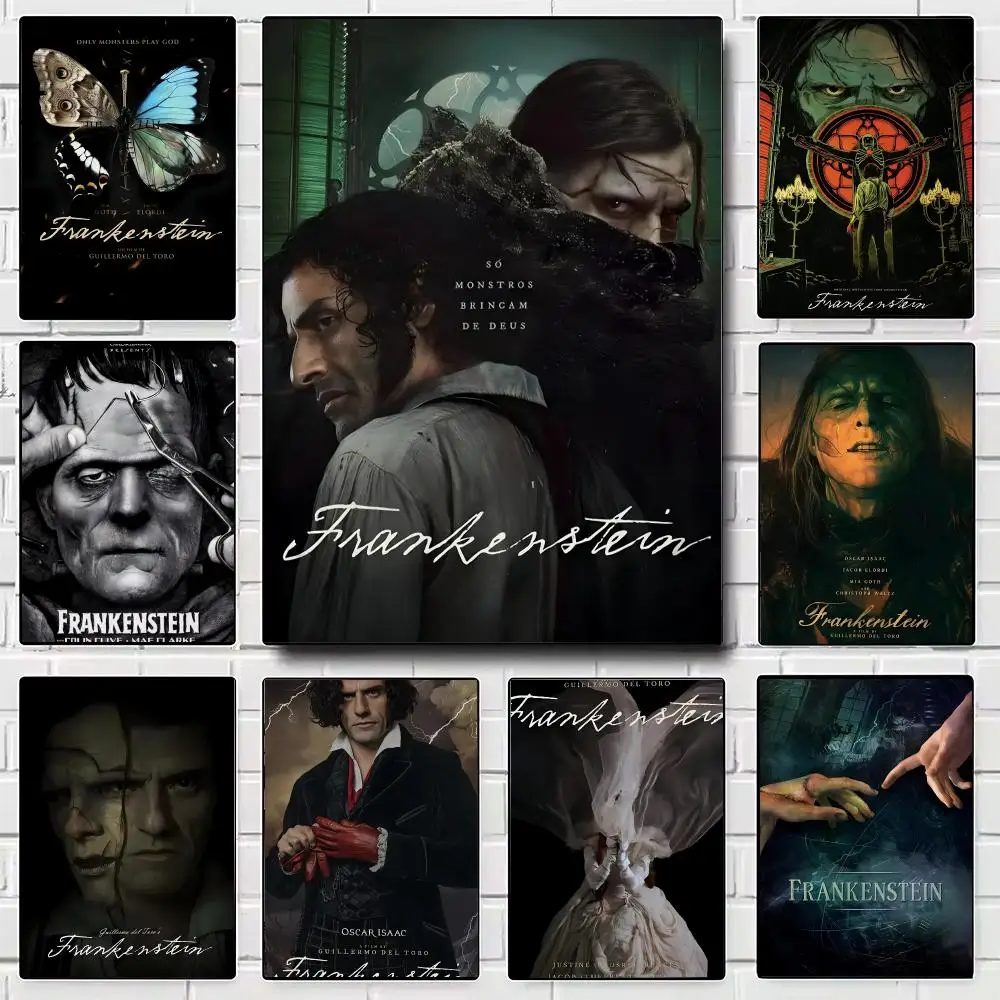 Film F-Frankenstein Gothic Monster Poster Modern Wall Art for Bedroom Living Room Cafe Bar Aesthetic Home Decor Gift