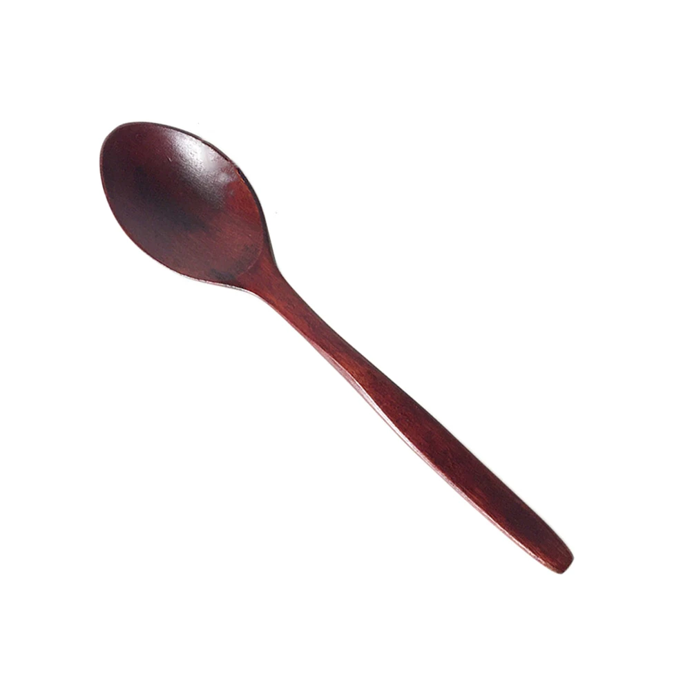 

5 pcs Wooden Spoon Long Handle Curved EcoFriendly Kitchen Home Restaurant Hotel Use Bamboo Child Lightweight Solid