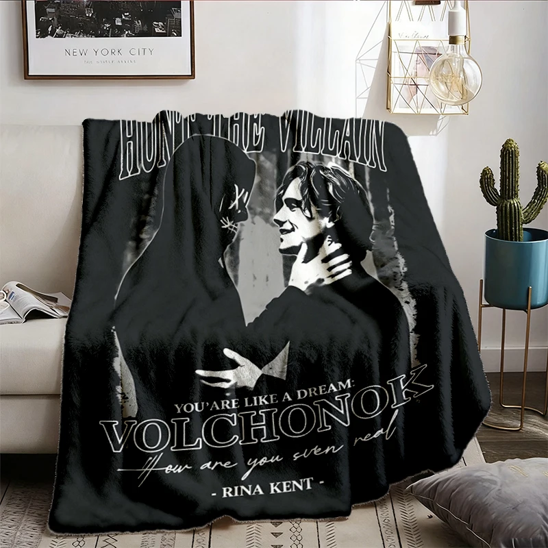 You Are Like A Dream Volchonok Flannel Throw, Hunt The Villain Cozy Blanket, Yulian Dimitriev Warm Blanket