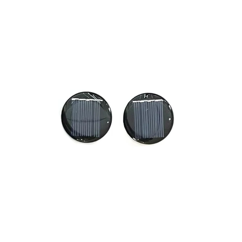 10PCS  2V 35mA Round 36mm  Mono/polycrystalline solar panel /solar cell battery module Epoxy board PET power generation board