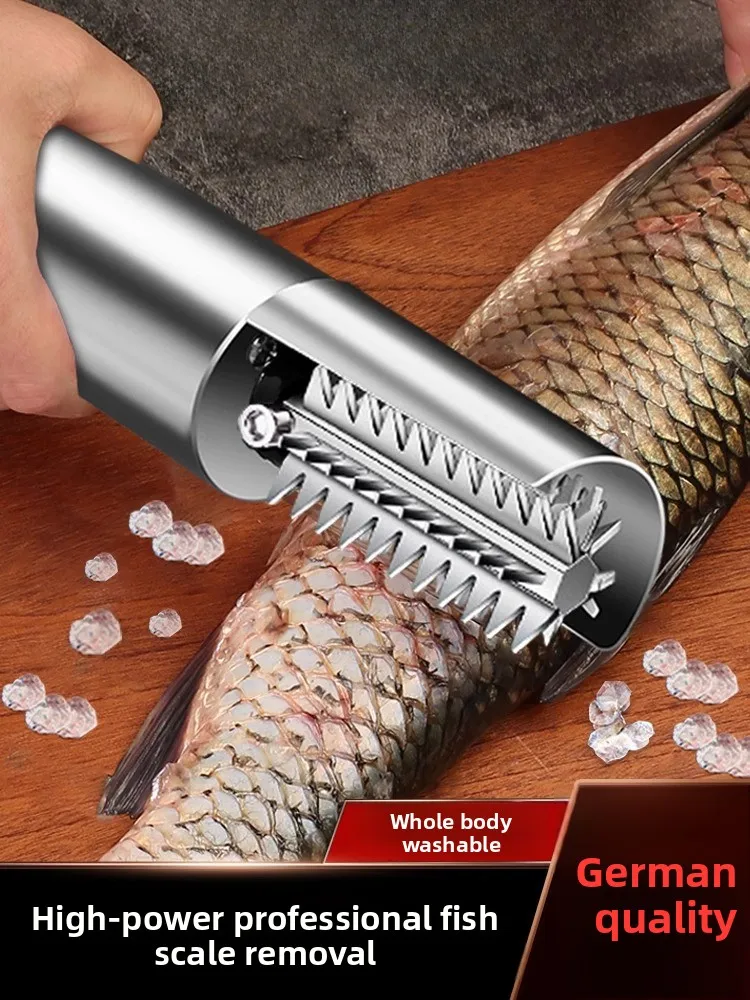 เครื่องขูดเกล็ดปลาไฟฟ้า อุปกรณ์ขูดเกล็ดอัตโนมัติพิเศษ เครื่องมือสแตนเลสสำหรับใช้ในเชิงพาณิชย์