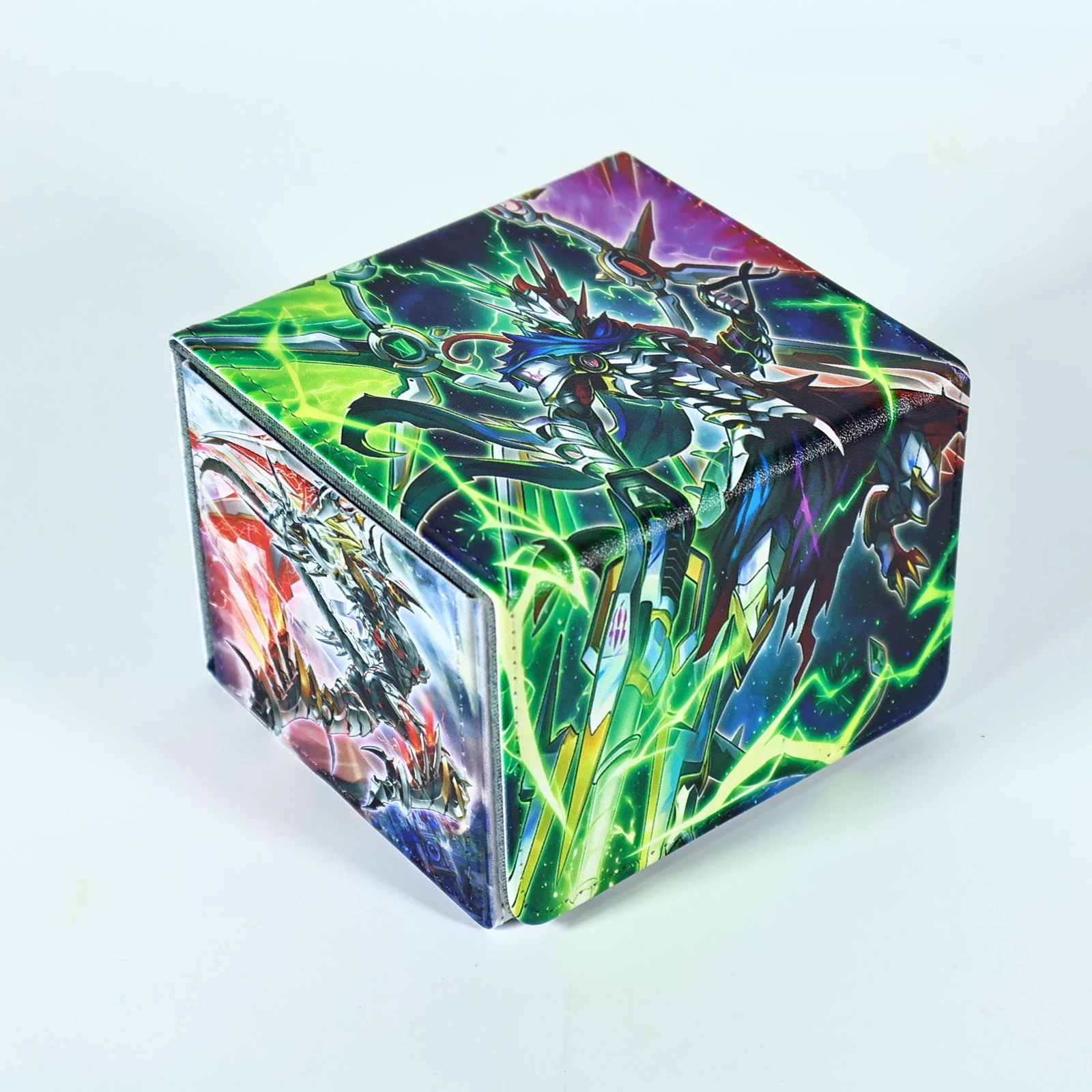 Diy Self Made Yu-Gi-Oh! Doomz Xii End Drastrius Card Storage Box Ygo Doomz Break High-End Leather Magnetic Card Box Gift Toys