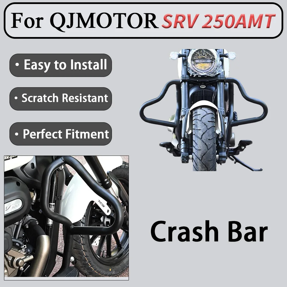 For QJMOTOR SRV250 AMT Full Set Automatic Transmission Modification Parts with Anti-Fall Crash Protection Bar And Multi-Position