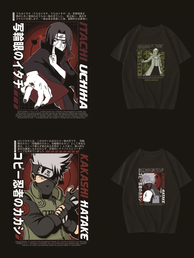 Uchiha Itachi/Hatake Kakashi Patches for Clothes NARUTO DIY Sewing Decoration T-shirt Decal Decor Flex Fusible Transfer