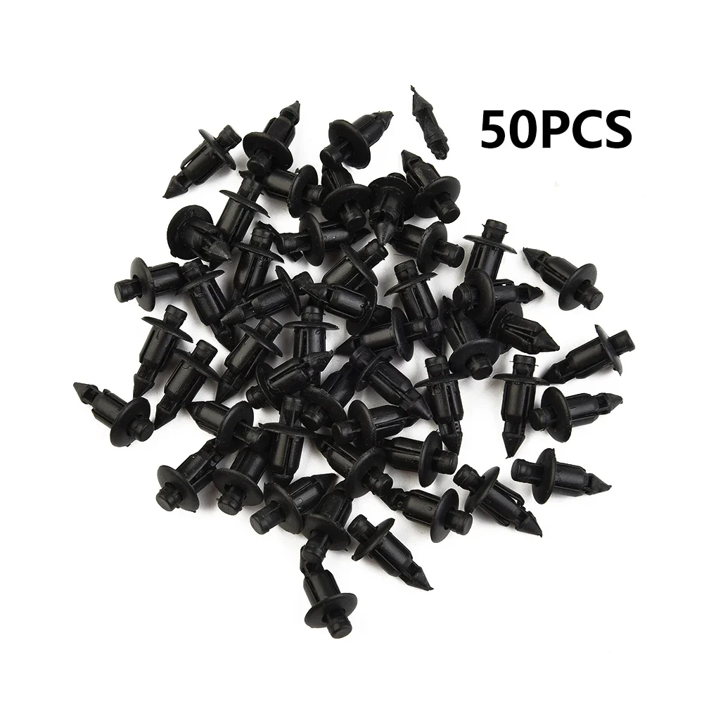 50pcs Plastic Rivets For 6MM Applications Compatible With For Suzuki And For Honda For Trim And Fairing Projects