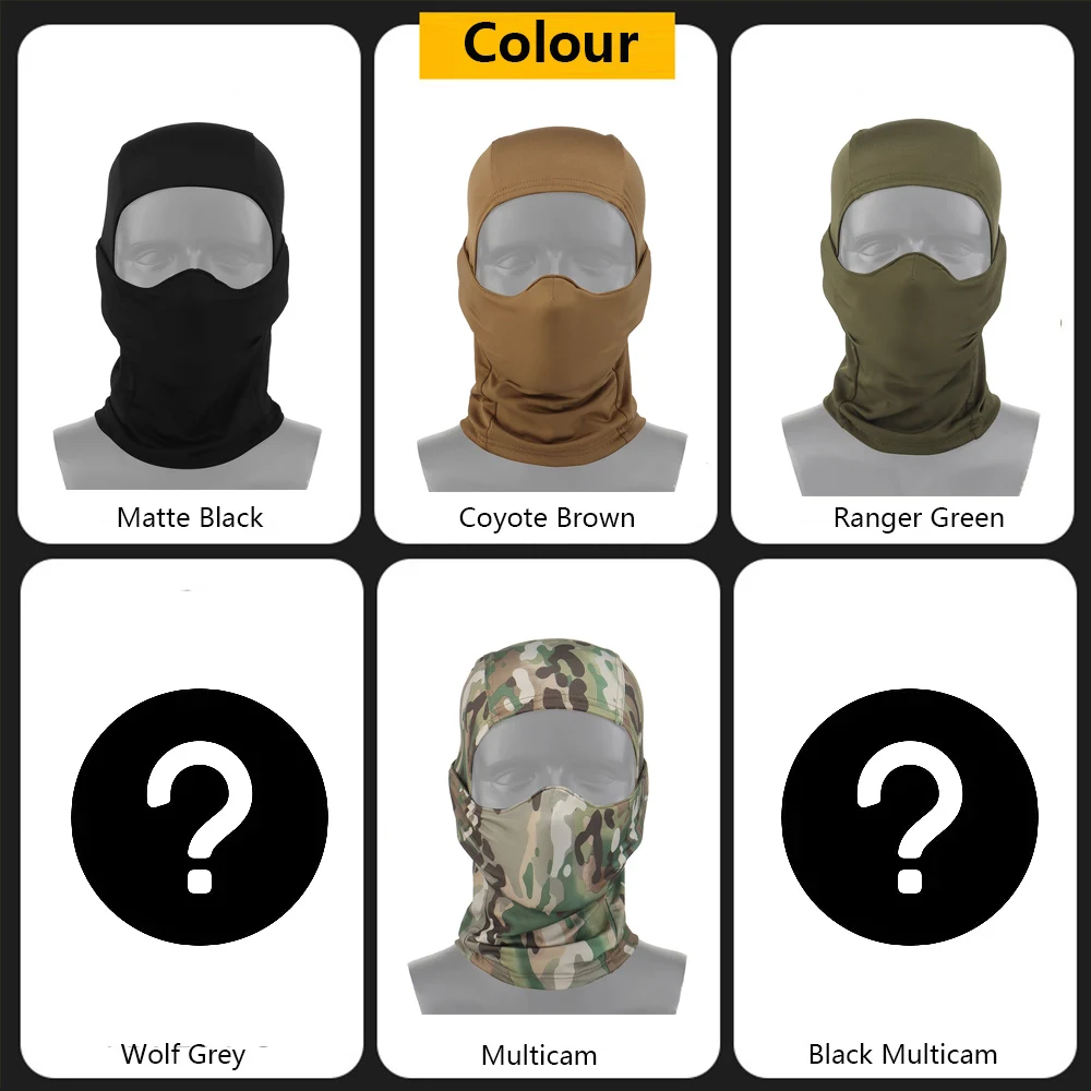 Tactical Camouflage Balaclava Full Face Mask Airsoft Hunting Hat MC Scarf Ski Cycling Bandana Headgear Gen 2