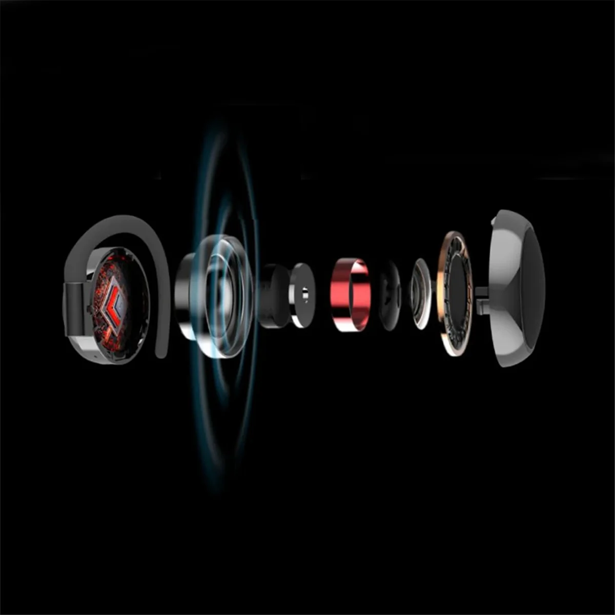 ABKM TWS Wireless Earphones Bluetooth Noise Canceling Earbuds Stereo Headphones Gaming Headset with Mic for Xiaomi/Apple