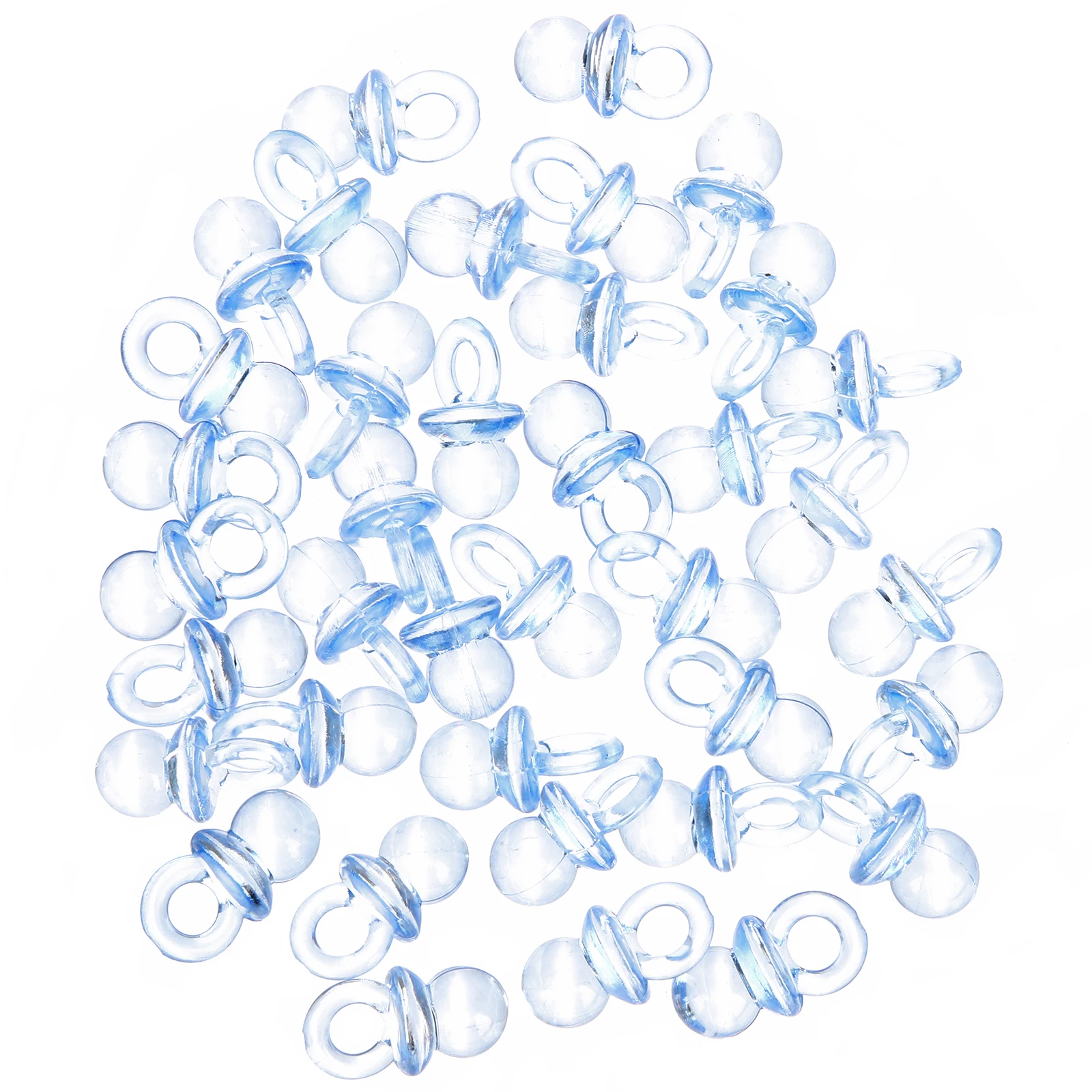 

100pcs Acrylic Pacifier Baby Shower Decoration Tiny Pacifiers Party Pacifiers Model Toys Durable Lightweight Miniature