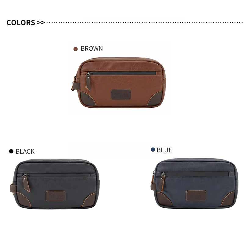 Men Waterproof PU Toiletry Bag Travel Portable Large capacity Cosmetic Bag Women Fashion Storage Wash Organizer Makeup Bag