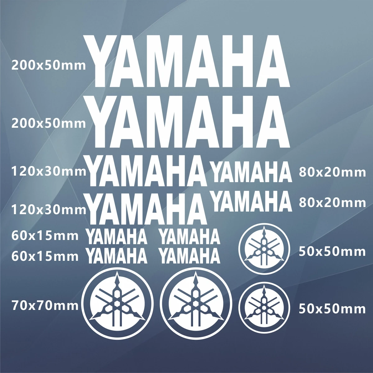 الفينيل لياماها ملصق خوذة دراجة نارية شعار الشارات
