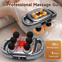 6 Head Electric Back Body Massager Deep Muscle Massager Vibration Massage Gun Relaxation Mashine Massage Gun Fitness Tool