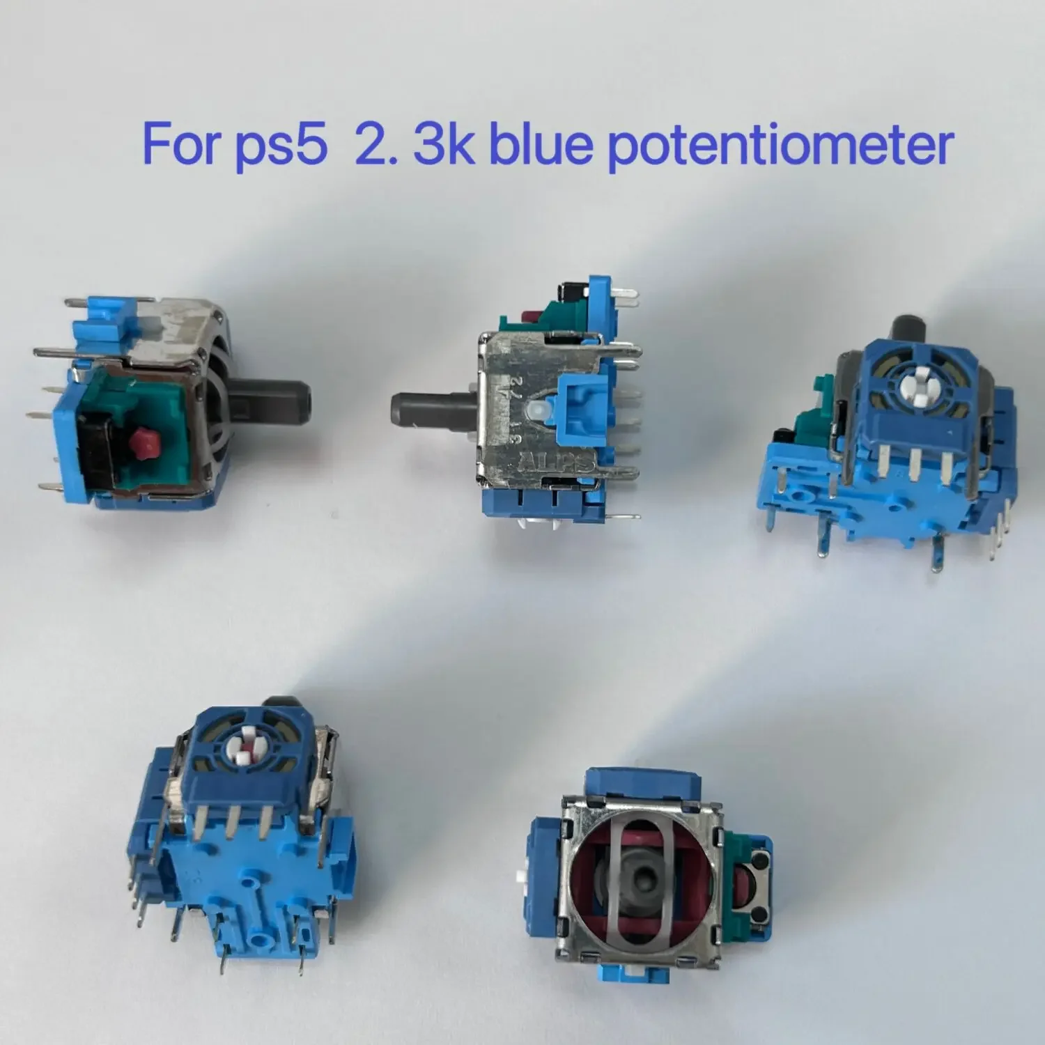 100pcs Original New for Ps5 Dualsense Game Controller 3D Analog Stick for Playstation 5 Joystick Button 2.3K Blue Potentiometer