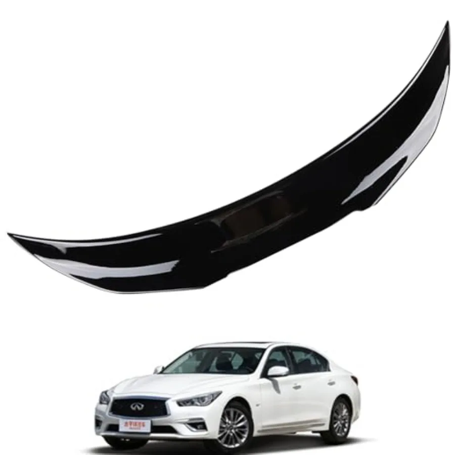 

Trunk Lid Spoiler Wing Compatible with Infiniti Q50/Q50S 2.0t/3.0t/Base/Premium/Sport 2014-2019 2020 2021 2022 2023 2024 Gloss