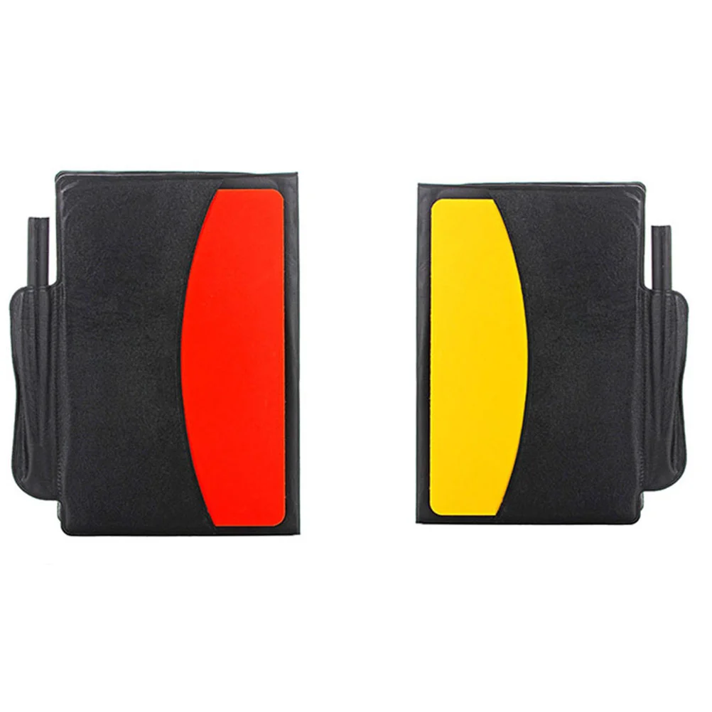 

Referee Card Set Red Card Yellow Card with Two Metal Referee Whistle for Soccer Football