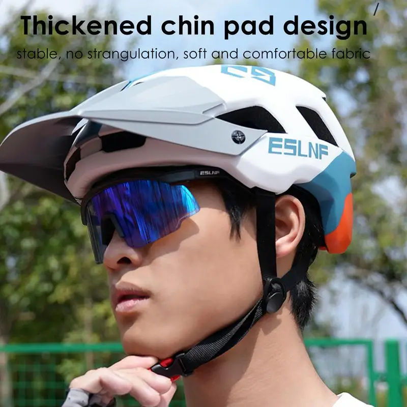 

Bike Helmets Adult Men Bicycle Helmets And Detachable Brim Cycling Head Helmets Breathable Shock Absorbing Gear For Cycling Bike