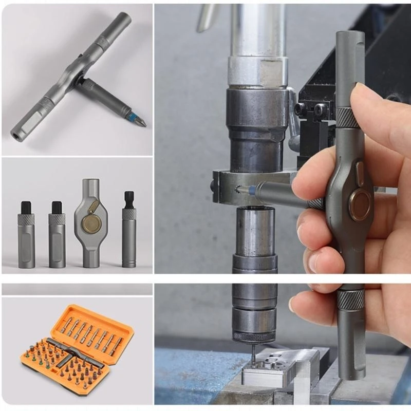 

Набор универсальных отверток с храповым механизмом для тяжелых условий эксплуатации 42 в 1 для ограниченного пространства. Имеет