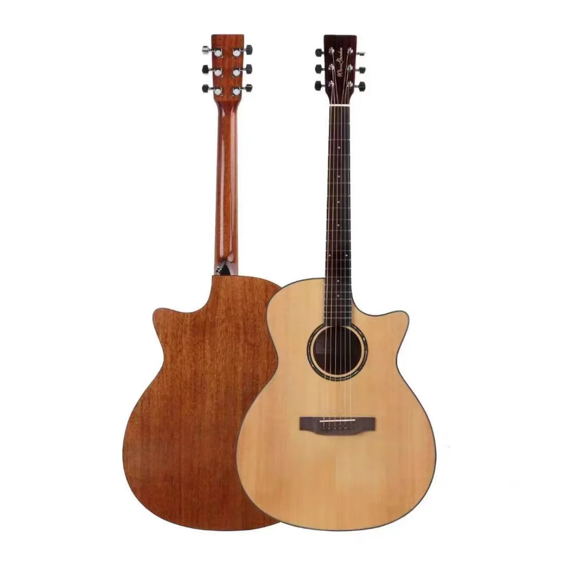 Stringed Instruments china oem Top solid wood with electric pickup EQ Professional 41 inch acoustic guitar