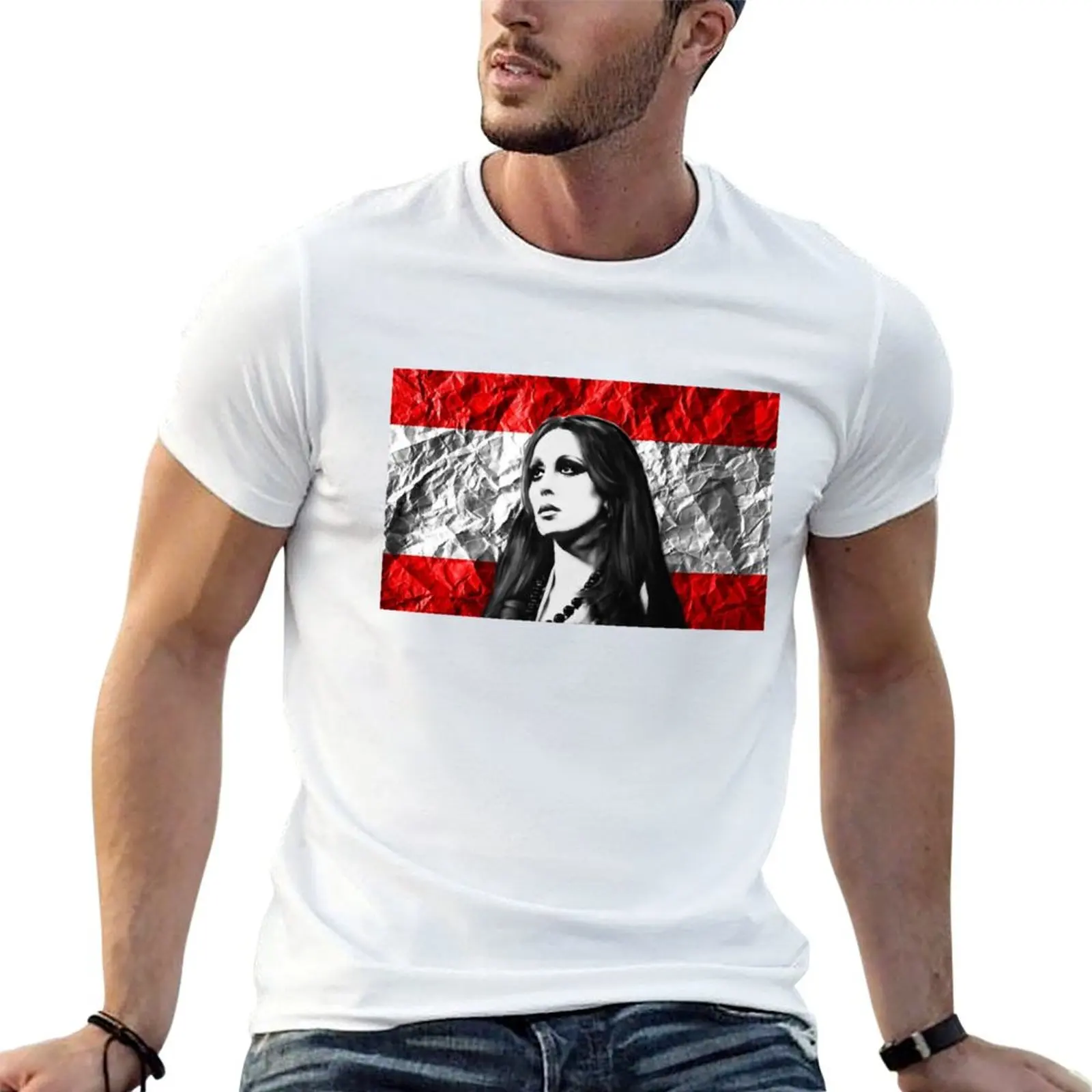 

Fairuz lebanon T-Shirt g man t shirts for men t shirts with prints T-Shirt