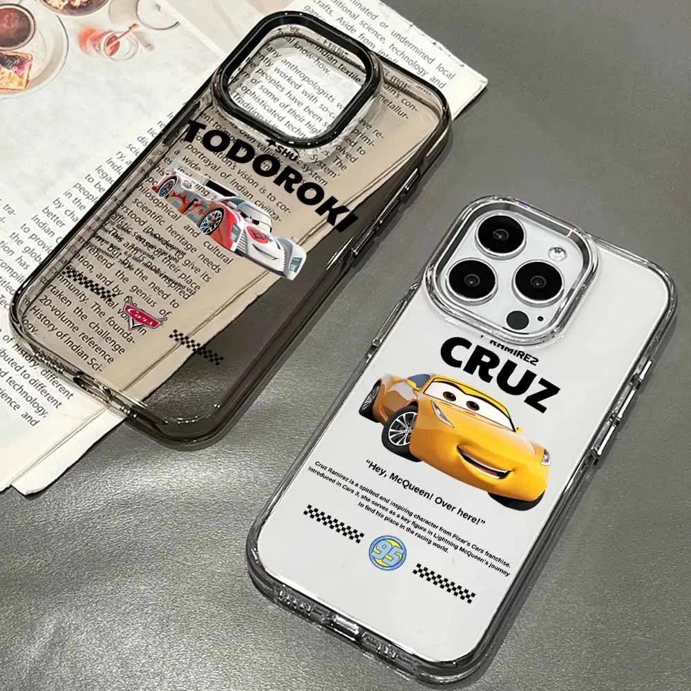 Saetta McQueen 95 Auto Trasparente Cassa Del Telefono Per Redmi 15 14C 13 Nota 14 13 12S 12 11S 11T 10 Pro Max Plus Copertura Fonda Morbida
