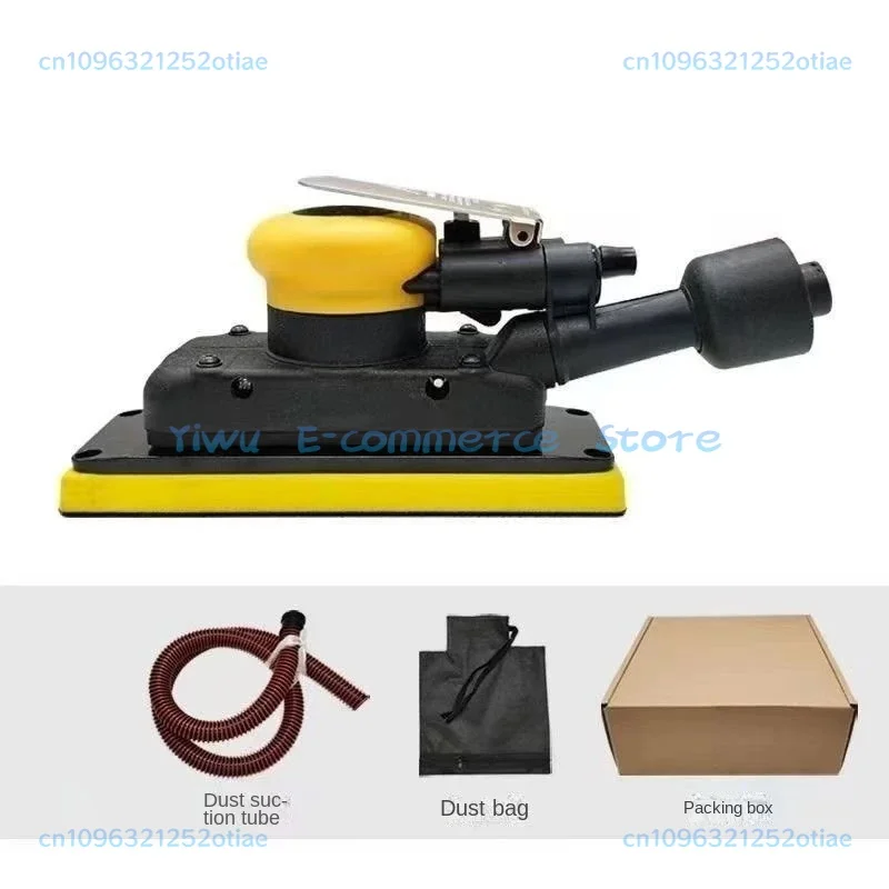 

70mm * 198mm rectangular pneumatic sandpaper automotive putty polishing machine, dust removal and dry grinding machine