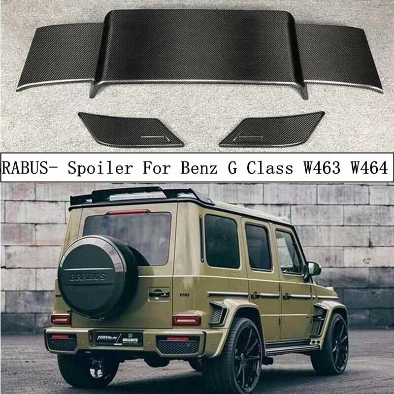 

Real Carbon Fiber Spoiler For Mercedes Benz G Class W463 W464 G350 G500 G550 G53 G63 Rear Roof Top Lip Tail Wing Refits Spilers