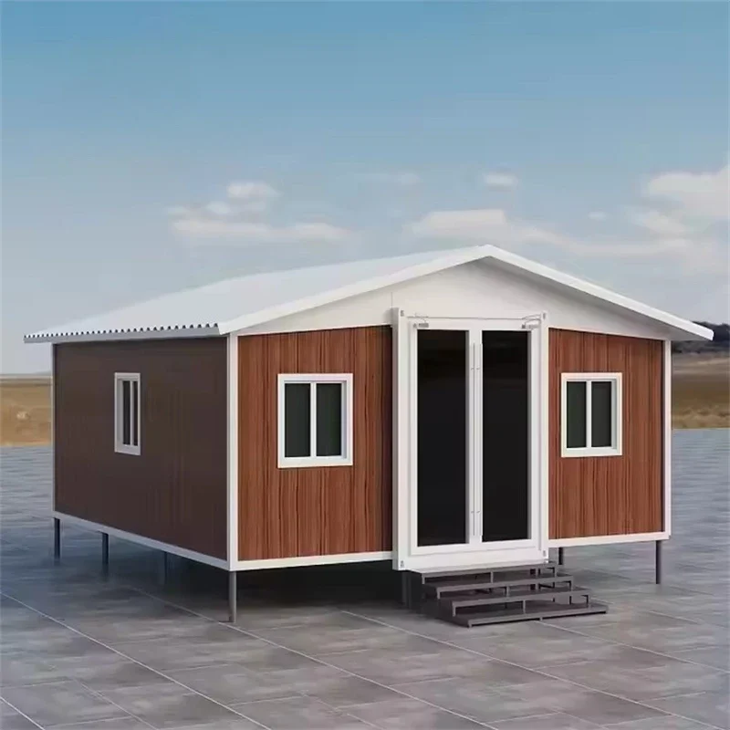 Tiny Home Extendable Prefab Houses Modern House 20 Ft With Adjustable Steel Legs Expandable Container House Folding Room France