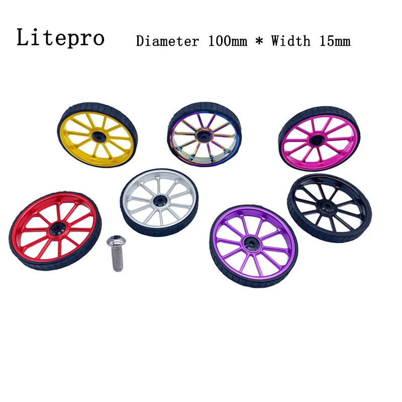 

Для Brompton birdy полое легкое колесо расширяющееся и утолщенное толстое колесо из алюминиевого сплава 100 мм подшипник колеса