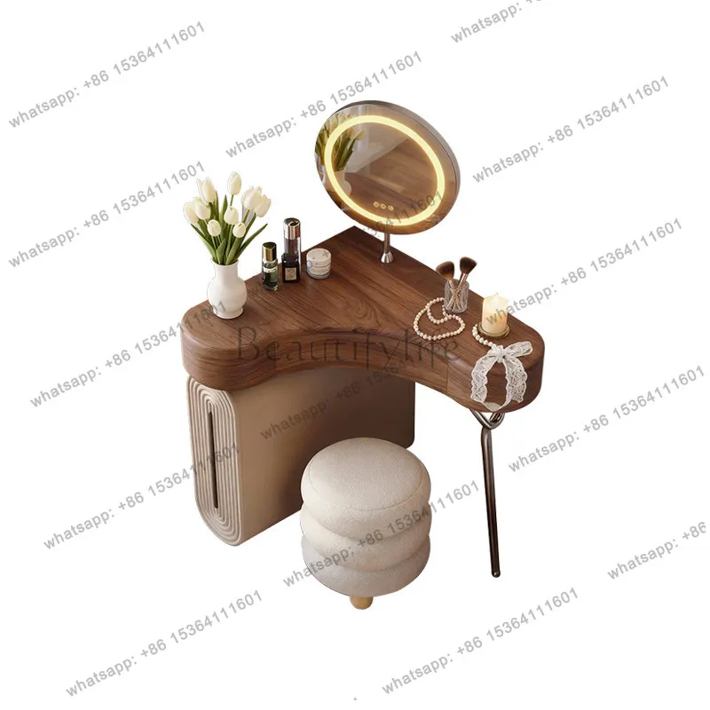 

Medieval corner dresser 2025 new bedroom corner small apartment triangular makeup table