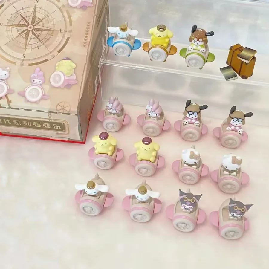Echte Sanrio Karakter De Steam Age Serie Kawaii Hello Kitty My Melody Cinnamoroll Kuromi Blind Bag Verjaardagscadeau Trendy Speelgoed